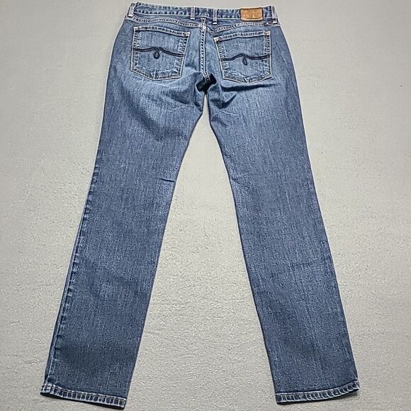Lucky Brand Womens Jeans 4 Lolita Skinny Stretch Ankle Blue Faded Denim Pants - Picture 8 of 10
